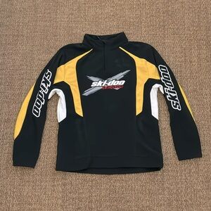 Vintage Ski-Doo Team Pullover 1/4 Zipper Fleece